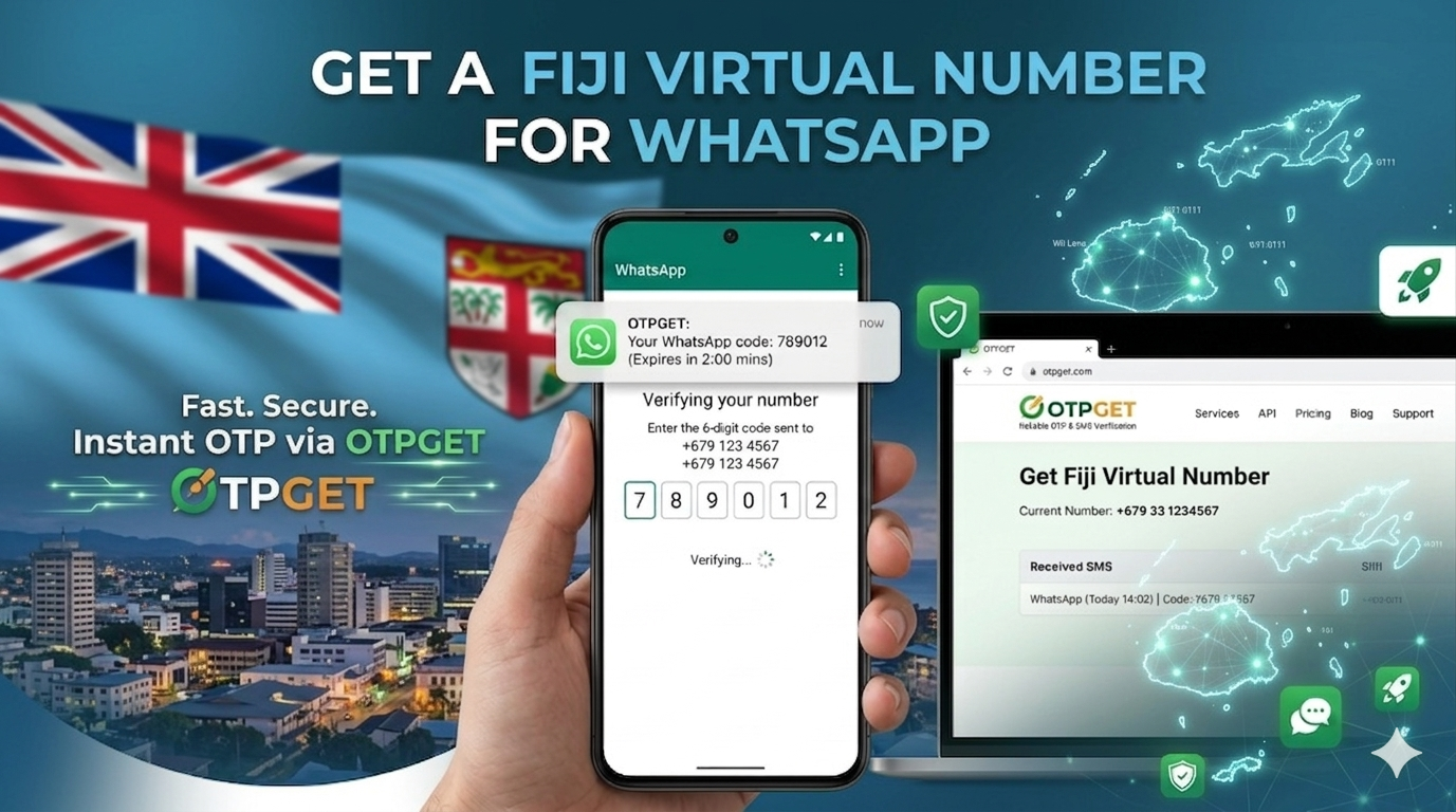 how to get whatsapp fiji virtual number | OTPGET Solution