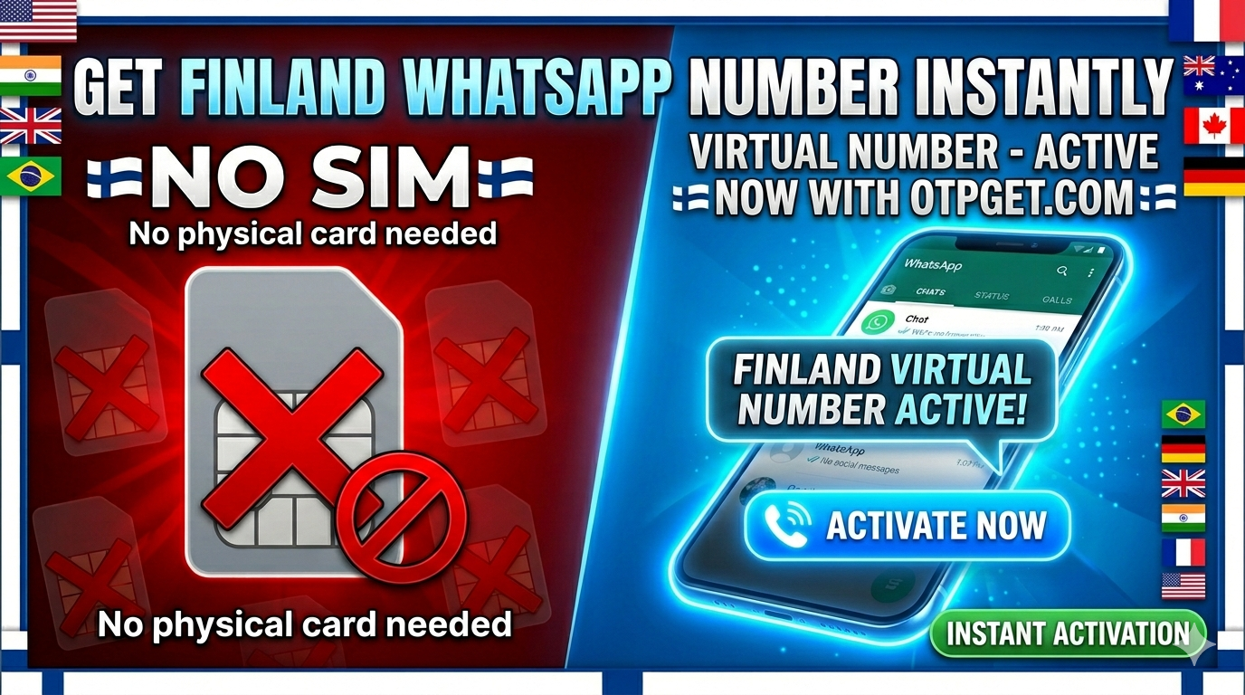 How to get WhatsApp Finland Virtual Number with OTPGET